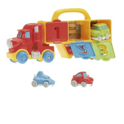 CAMIÓN PORTACOCHES INFANTIL CON LUCES Y SONIDO
