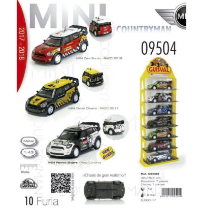 PACK 7 COCHES MINI COUNTRYMAN GUISVAL