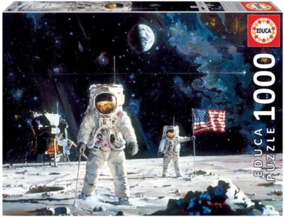PUZZLE 1000 FIRST MEN ON THE MOON, ROBERT MCCALL