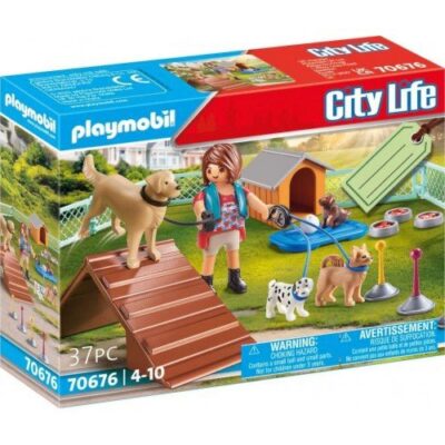 Playmobil 70676, Set de regalo entrenadora de perr