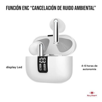 AURICULARES INPODS BLUETOOTH 5.0,HIGH QLTY BLANCO