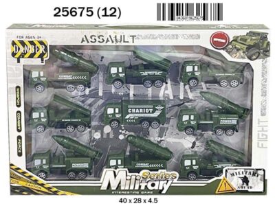 CAJA 9 VEHICULOS MILITAR