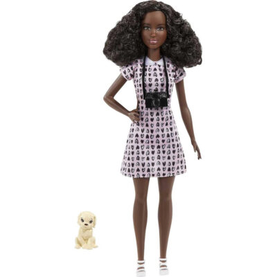 MUÑECA BARBIE TÚ PUEDES SER FOTÓGRAFA MASCOTAS