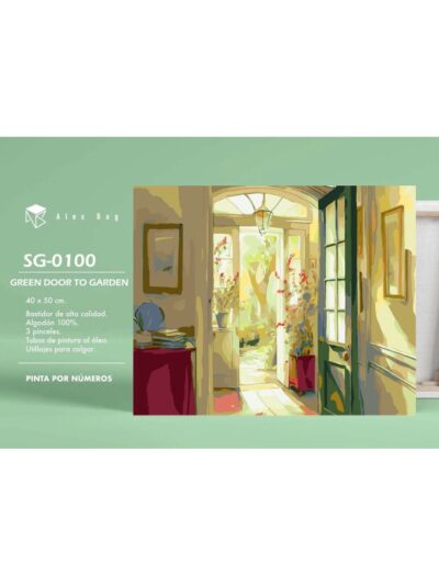 PINTAR POR NUMEROS GREEN DOOR TO GARDEN