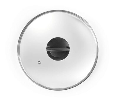 TAPA DE CRISTAL POMO PLEGABLE, 28 CMS.