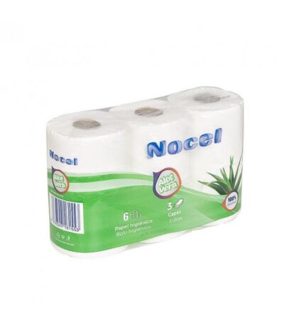 PAQUETE 6 ROLLOS PAPEL HIGIÉNICO NOCEL