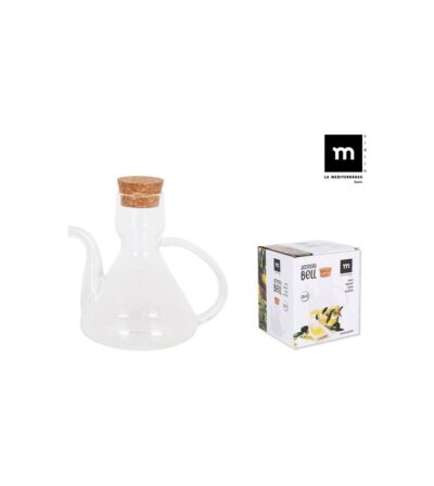 ACEITERA BOROSILICATO C/TAPON 275 ml. "BELL"