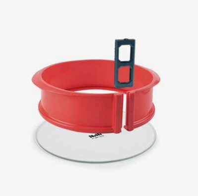 DESMONTABLE REDONDO CON BASE DE CRISTAL 26 cm