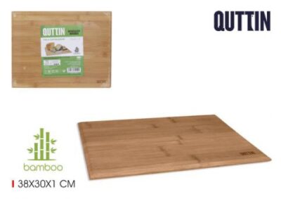 TABLA CORTAR-SERVIR BAMBU 38X30CM QUTTIN