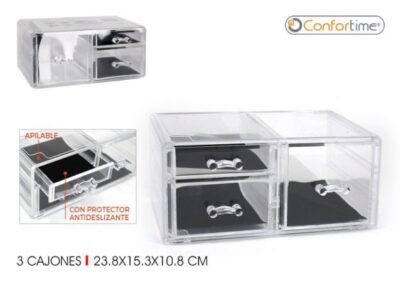 ORGANIZADOR MULTIUSO PS 3 CAJONES CONFORTIME