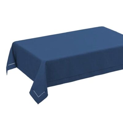 MANTEL LOVING POLIESTER AZUL OSCURO 150 X 210 CM