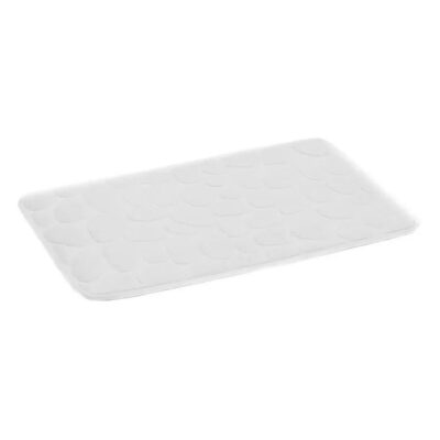 ALFOMBRA BAÑO MAT STONES BLANCO 60 X 40 CM