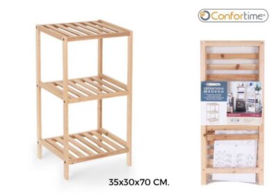 ESTANTERIA MADERA 3NIV.35X30X70CM CONFOR