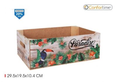 CAJA WOOD BRI.29.5X19.5X10.4 PARADISE CO