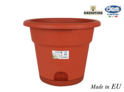 P24 MACETA C/PLATO 35cm "GREENTIME"