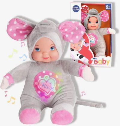 Muñeco Baby Sunki 35 cm. Luz y Sonido. Ratón