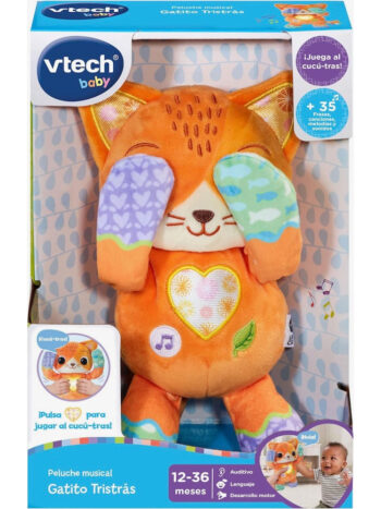Peluche musical Gatito Tristrás