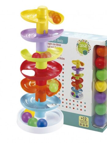 TOBOGAN DE BOLAS DE COLORES 6 ALTURAS 47 CM