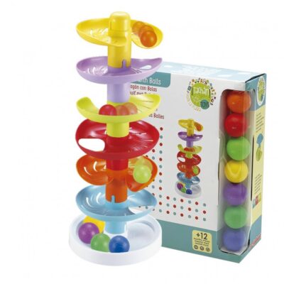 TOBOGAN DE BOLAS DE COLORES 6 ALTURAS 47 CM