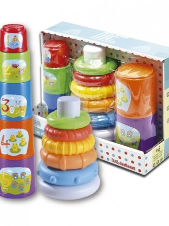 SET PIRAMIDE+CUBOS APILABLES 2 EN 1
