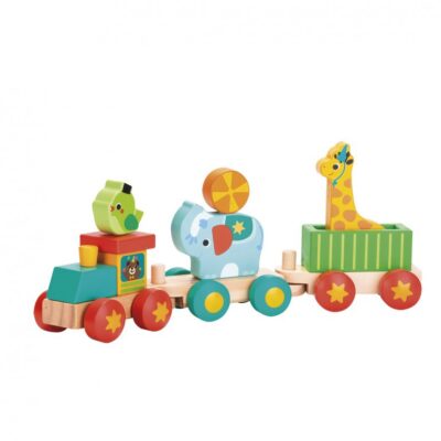 TREN DE ANIMALES MADERA FSC