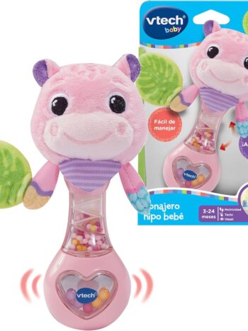 Sonajero Hipo Bebé Rosa