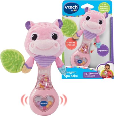 Sonajero Hipo Bebé Rosa