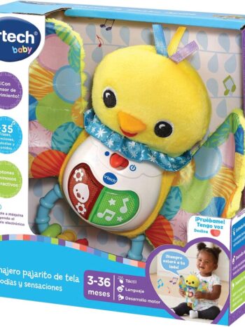 Sonajero Pajarito de Tela Melodías y Sensaciones