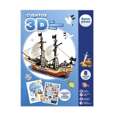 CUENTOS PARA IMAGINAR Y CONSTRUIR 3D -BARCO PIRATA