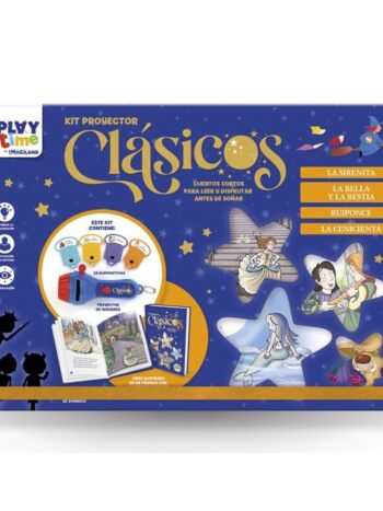 KIT PROYECTOR CUENTOS CLASICOS NARANJA