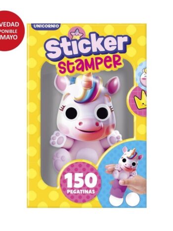 SET STICKER STAMPER - UNICORNIO