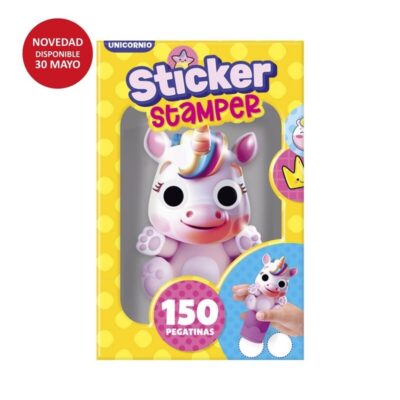 SET STICKER STAMPER - UNICORNIO