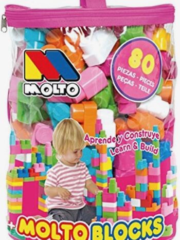 BOLSA ROSA BLOCKS 80 PCS