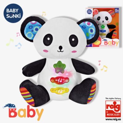 Baby Sunki Muñeco Peluche Oso Panda 15cm