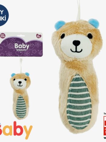 Baby Sunki plush pacify bear rattle