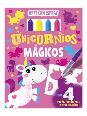 Libro ARTE CON ESPRAY - UNICORNIOS MÁGICOS