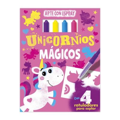 Libro ARTE CON ESPRAY - UNICORNIOS MÁGICOS