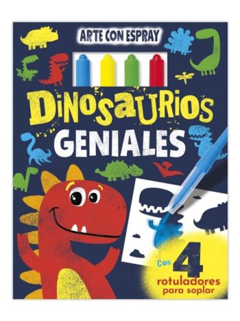 Libro ARTE CON ESPRAY - DINOSAURIOS GENIALES