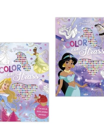 Libro PRINCESAS DISNEY COLOR CON STRASS