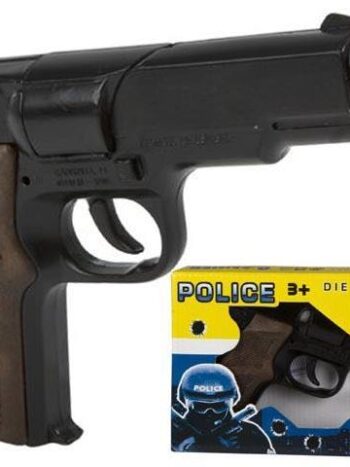 PISTOLA POLICIA 8 TIROS, NEGRA EN CAJA