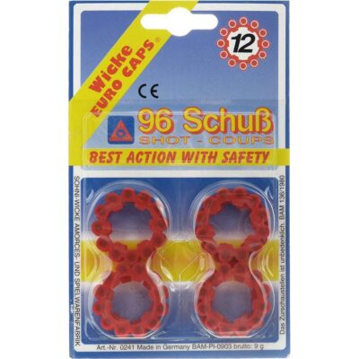 Blister con 8 aros de fulminantes de 12 tiros.