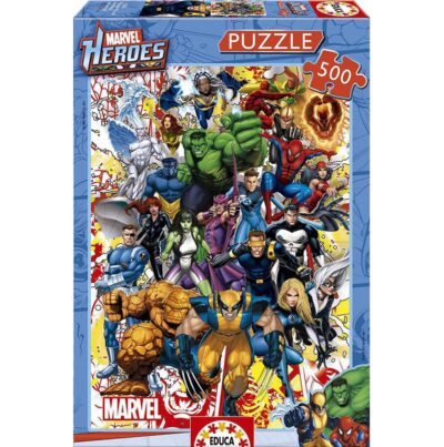 PUZZLE, 500 HÉROES MARVEL ,MARVEL