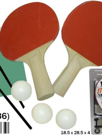 2 RAQUETAS PING-PONG C/PELOTAS Y RED