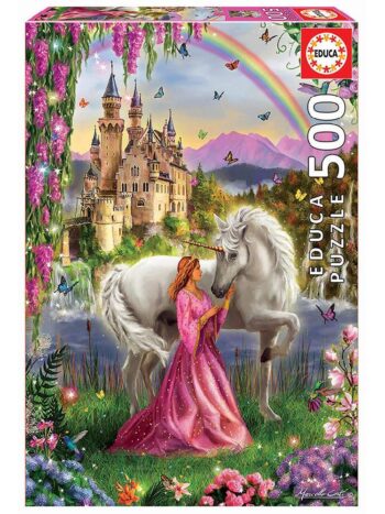 PUZZLE 500 pzas. HADA Y UNICORNIO
