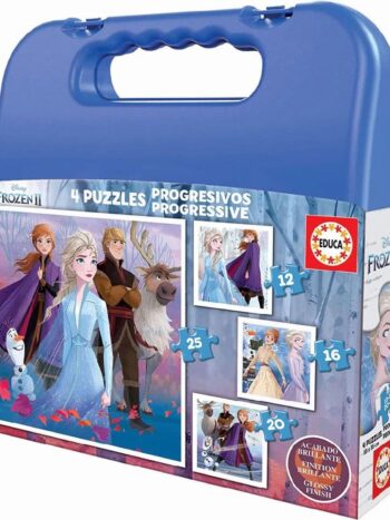 PUZZLE MALETA FROZEN 2 PROGRESIVOS 12-16-20-25 p