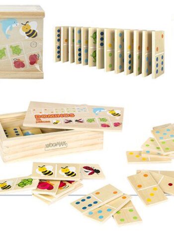 DOMINO MADERA ANIMALES 28 PZAS -  24M- WOOMAX