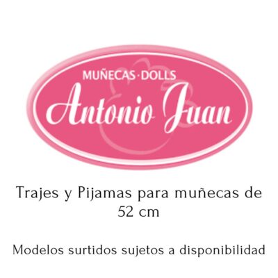 AJ 91152, Trajes y pijamas muñecas 52 cm