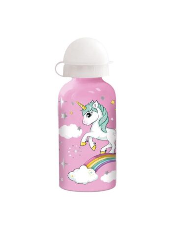 BOTELLA ALUMINIO 400 ml. UNICORN RAINBOW