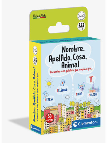 Juego Cartas Nombre, Apellido, Cosa, Animal