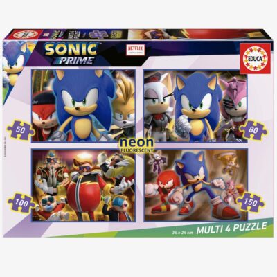 Puzzle MULTI 4 50-80-100-150 SONIC NEON